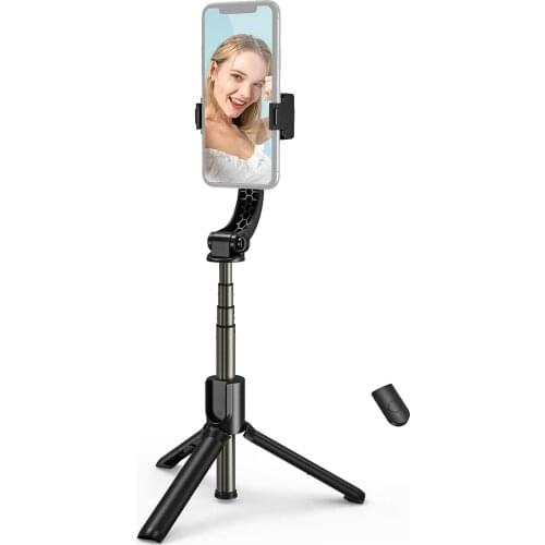 Anself Handheld Gimbal Stabilizer Selfie Stick Tripod for Smartphone.BT Remote Auto Balance Function 180 and 360 Degree Rotating