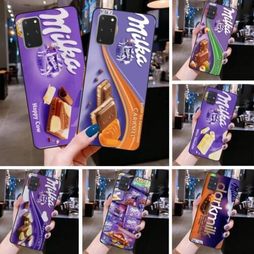Chocolate Milka Box Phone Case For Samsung Galaxy S21 Plus Ultra S20 FE M11 S8 S9 plus S10 5G lite 2020