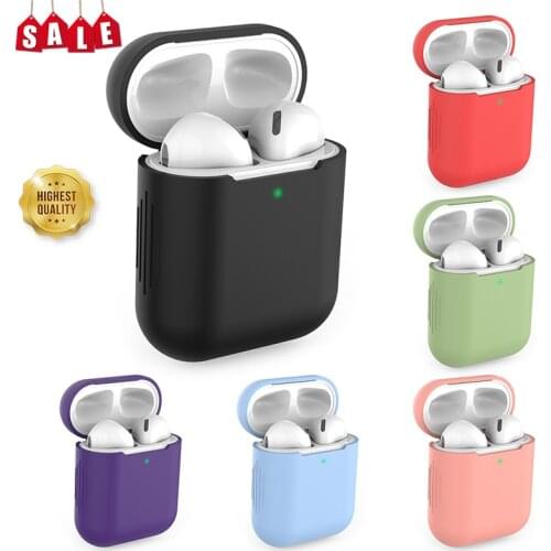 Silicone Cover For Airpods 2/1 Earphone Soft Protector For Airpods Case For Air Pods Covers For Airpods Apple Airpod Case