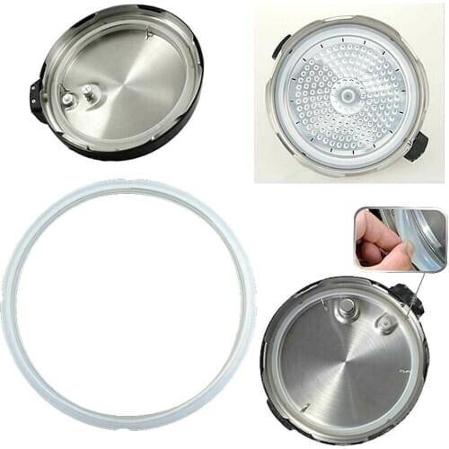Replacement Silicone Household Pressure Cooker Gaskets Electric F4Z1 For Kitchen Pressure Gasket Rubber Clear Cooker Tools U7U2