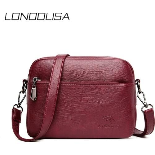 New Ladies Small Simple Crossbody Bag Soft Leather Purses and Handbags Luxury Designer Famous Brand Shoulder Bags for Women 2020