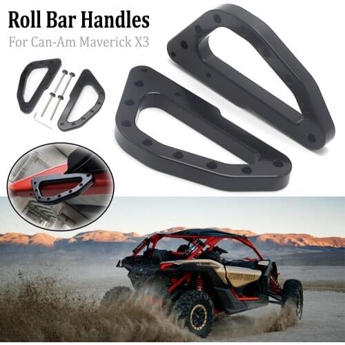 For Can-Am Maverick X3 XDS XRS XMR XRC Turbo RR X3 2017 2018 2019 2020 2021 Heavy Duty Billet Aluminum Roll Bar Grab Handles