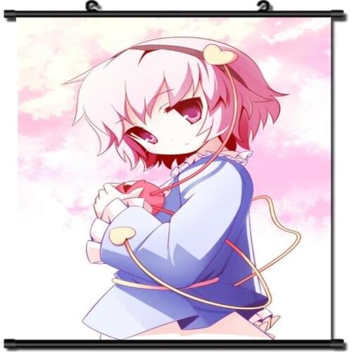 Japanese Decorative Pictures Anime TouHou Project Subterranean Animism sexy girl Komeiji Satori Home Decor Wall Scroll Poster