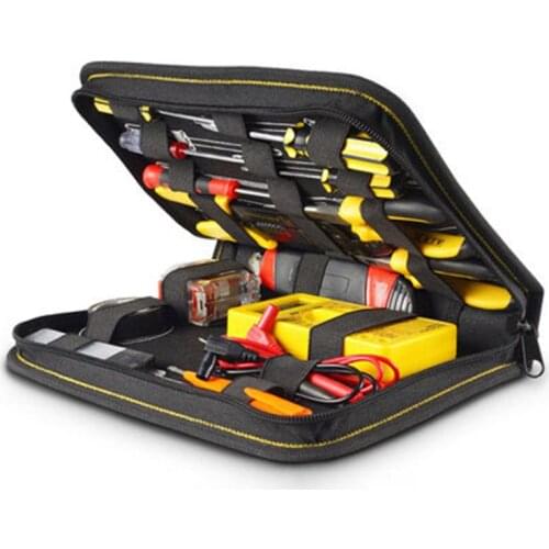 Electricians Hard Plate Tool Hand Bag Portable Electrician Bag 600D Oxford Cloth Thicken Tool Bag Waterproof Tool Organizers