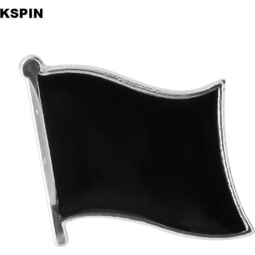Black Flag Badge Country Flag Badges Lapel Pin Brooch Brooch Icons XY0087