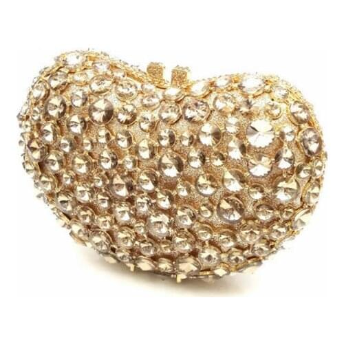 Gold Evening Bags Ladies Wedding Party cocktail Clutch Bag Luxury prom Handbags Casual Crystal Diamonds Purses silver Christmas