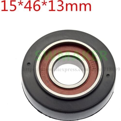 1pcs 15*46*13cm PU Polyurethane, TPU Soft Coating, 6002 Bearing Rubber Wheel, Globoidal Roller Wheel, Caster Wheel