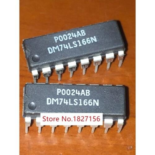 10Pcs DM74LS166N 74LS166 Original In Stock 8-Bit Parallel-In/Serial-Out Shift Register IC NEW