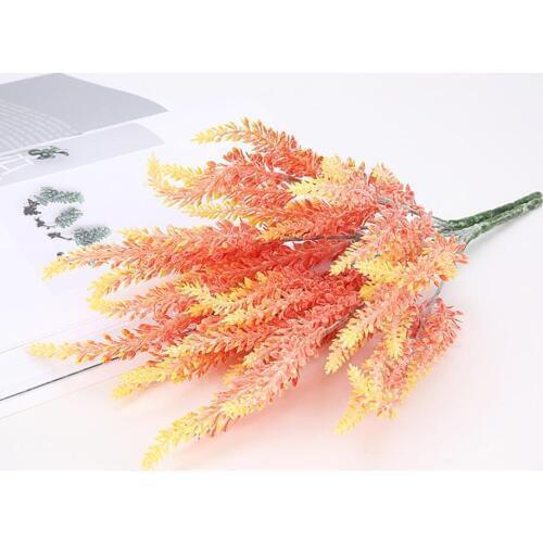 5pcs Artificial Lavender Branch Plant Wall For Flower Arrangement Props Wedding Bouquet Home Bar Hotel Decoration