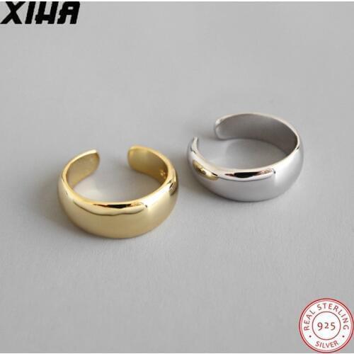 925 Sterling Silver Ear Cuffs for Women Non Pierced Ears Gold Trend Clip on Earring Korean Fake Piercing Minimalist Jewelry 2020