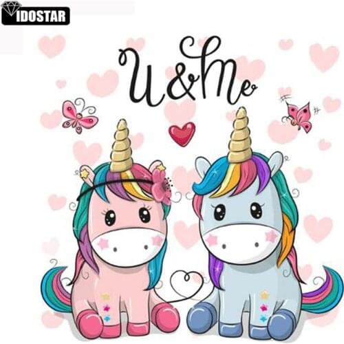 5d DIY Diamond Embroidery Cartoon Unicorn Diamond painting Cross Stitch Picture of Rhinestones Diamond Mosaic pattern