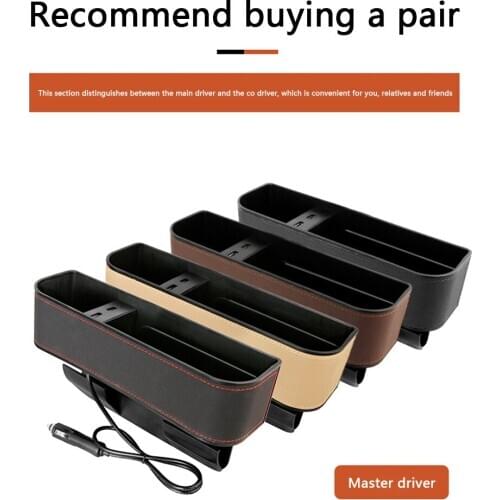 Car Seat Crevice Storage Box Seat Gap Slit Pocket Catcher Organizer Universal Car Seat Organizer Card Phone Holder Pocket