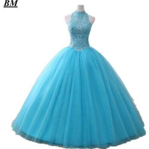 BM Quinceanera Dresses 2020 Ball Gown Beaded Sweet 16 Dresses Floor-length Formal Prom Party Dress BM303