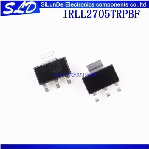 Free Shipping 100pcs/lot 55V 3.8A SOT223 IRLL2705PBF IRLL2705 LL2705 2705 new and Original in stock