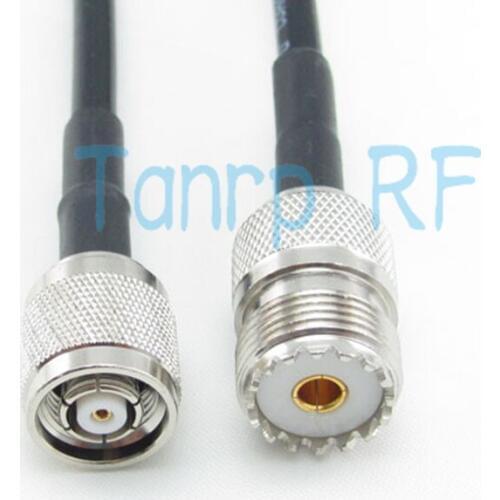Free Shipping! 3feet RG58 extension cable100CM RP TNC male plug to UHF female jack RF connector Pigtail coaxialjumper cable