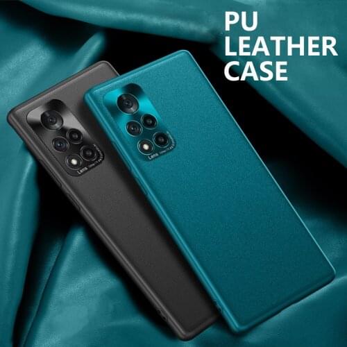 Case For Huawei Honor V40 5G Luxury PU leather Cases Hard Shockproof Back Cover For Honor V 40 Original Skin Hull Coque