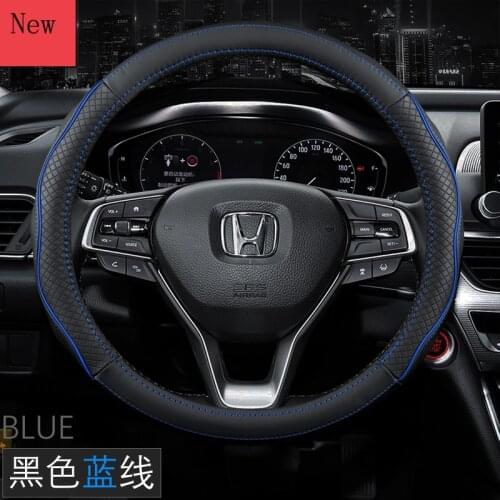 Universal Leather Steering Wheel Cover 37\38cm All Series for Honda Vezel Fit civic xrv accord Avancier CRV Crider jade city