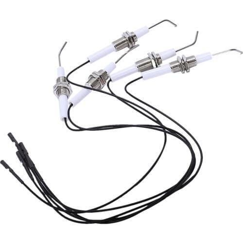 Ignition Part Plug Ceramic Electrode Igniter With Wire 30cm In Round 2.3mm Terminal 5Pcs/Lot