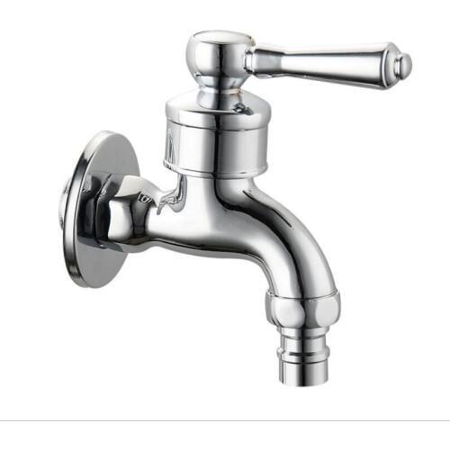 G1/2 Brass Main Body Washing Machine Faucet Balcony Mop Pool Thick Tap Creative Wall-mounted Quick Opening Single Cold Bibcock