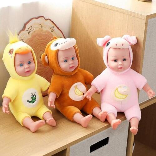 Simulation child animal dinosaur humanoid doll children plush toy simulation girl doll kids stuffed toy birthday gift