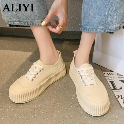 Fashion Womens Sneakers 2021 Spring Autumn Leopard Print Thick Bottom Ladies Comfy Casual Canvas Shoes Female Lace Up Flats