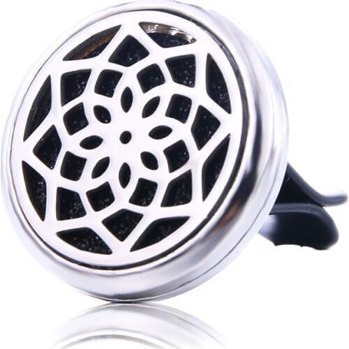 Classic Pattern Car Air Diffuser Stainless Steel Vent Freshener Car Essential Oil Diffuser Perfume Aromatherapy Locket