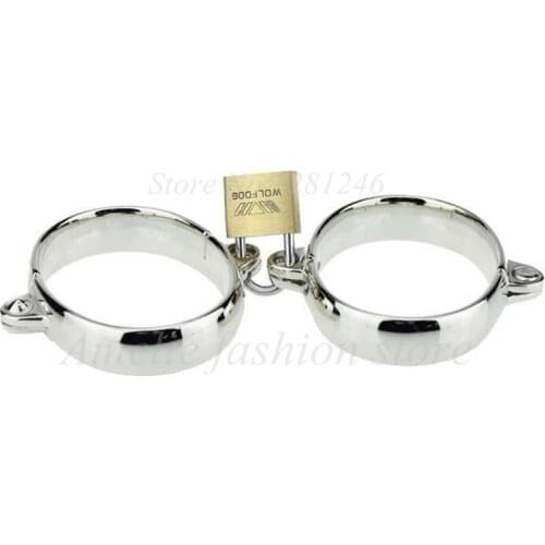 Male hand cuffs leg cuffs female metal handcuffs legcuffs sex toys for men and women sexy erotic sex games couple sex game