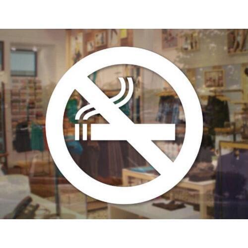 No Smoking Decal No Vaping Sign - Store Business Sticker For Store Shop Glass Door Window Murals Cheap Sale NW09