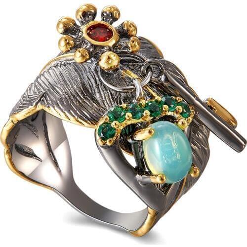 New look Luxury Cute Rings For Women Setting with Cubic Zirconia Fashion Rings Indian Jewelry Drop Shipping