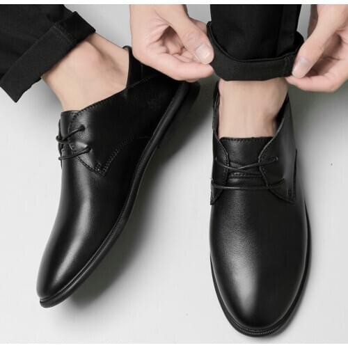 New sports Mens breathable mens leisure flat sale shoe sneaker shoes man 2020 sport leather Sneaker Casual black fashion casual