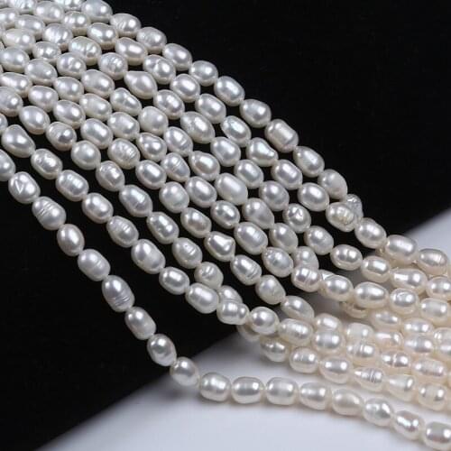 Wholesale 4-5mm Rice Pearl Strand Freshwater Pearl Beads For Jewelry Making