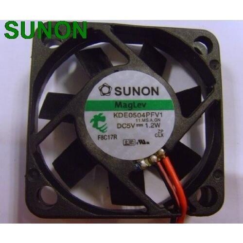 Original For Sunon maglev KDE0504PFV1 DC 5V 1.2W 2Wire server inverter axial Cooling Fans