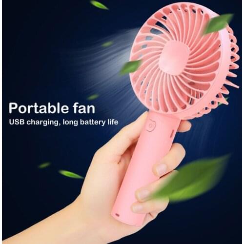 Newest Usb Rechargeable Handheld Fan Mute Portable Mini Blower for Summer Travel Outdoor
