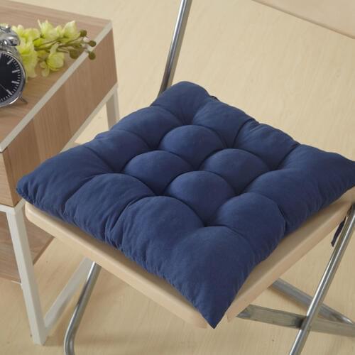 Chair Stool Seat Pad Solid Color Chair Cushion Square Dining Chair Pad Comfortable Cotton Seat Mat Indoor Outdoor Sofa Pillow