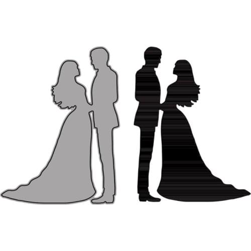 Cutting Dies Beautiful Girl Handsome Boy Wedding Dress Get Married For DIY Scrapbooking Embossing Album Paper Cards Dies 2021New