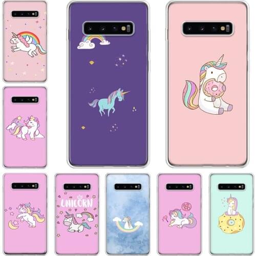 Hippo Unicorn horse rainbow Phone Case For Samsung Galaxy A71 A70 A51 A50 A41 A40 A30 A21 A10 A01 A90 A20S A20E A10S M30S A6 A7