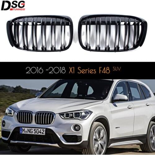 Front Kidney Grills Grille Grid for BMW F48 X1 Series 5-door SUV 2016 -2018