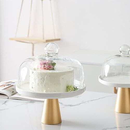 Nordic Luxury Dessert Dessert Cake Stand Restaurant Hotel Service Tray Kitchen Storage Tray Cake Decoration Tool