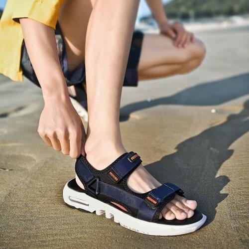 Sandalet Summer Shoes Men Beach Sandals Sandalias De Verano Para Hombre Sandali Da Uomo Romanas Leather Classic Roman