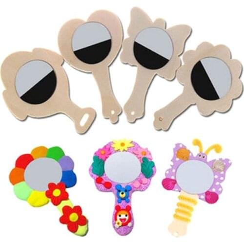 DIY Creative White Trichoderma Mirror Painting Handmade Craft Childrens Toys Small Accessories Material Funny Craft Toys