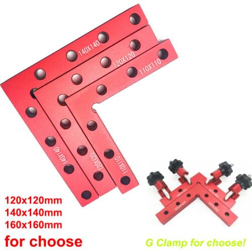 110mm/120mm/140mm Aluminum Alloy 90 Degree Positioning Squares L Shape Corner Clamp Wood Metal Welding Fixing Tool