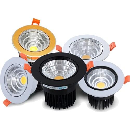Dimmable Led Downlight Light Ceiling Spot LED downlight 5W 7W 9W 12W 15W 18W 25W 35W AC85-230V Recessed Lights Indoor Lighting