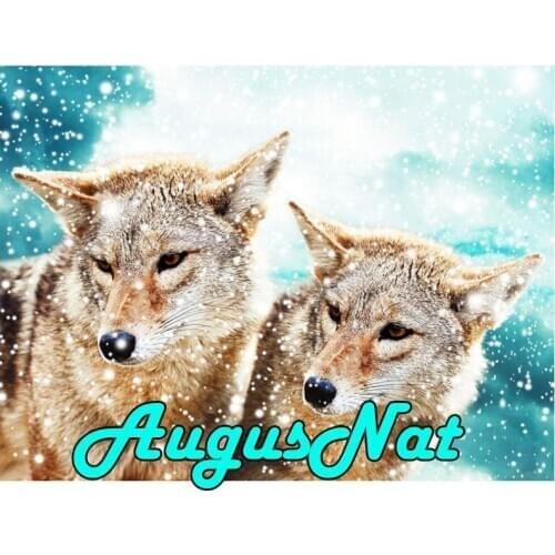 Animals diamond painting cross stitch wolves daimont embroidery puzzle pictures diamand mosaic canvas paint poster large size