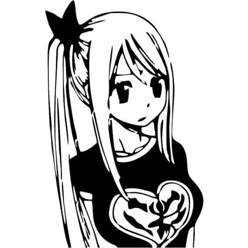 17*10.9cm Anime Hot Sexy Girl Vinyl Sticker Decal Car Auto Bumper Vinyl Decals car stickers limited edition