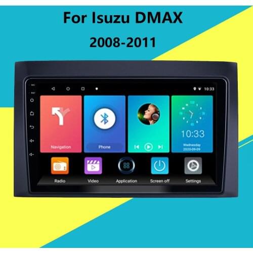 2 din Car Radio For Isuzu DMAX 2008-2011 Android 8.1 9 inch Touch screen GPS Navigation Multimedia Player Head Unit With Frame