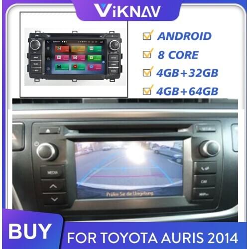 2 din car radio for toyota auris 2014 android auto stereo receiver car audio multimedia player GPS navigation screen