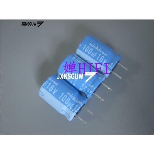 20PCS NICHICON BT 16V100UF 8X11.5MM 100UF 16V original audio Aluminum electrolytic capacitor 125 degrees 100uF/16V