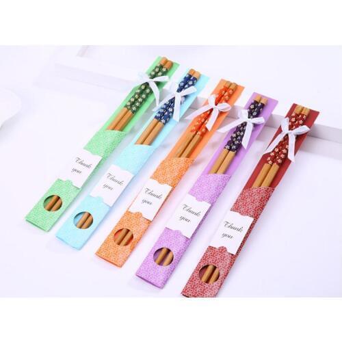 350pairs China "East Meet West" Natural Bamboo Chopsticks Tableware Wedding Favor Gift Souvenirs Free Shipping SN116