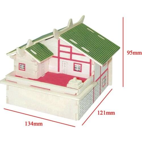 3xChildren Brilliant Gifts Toys 3D Wooden Puzzles DIY Assembled China JiuZhai