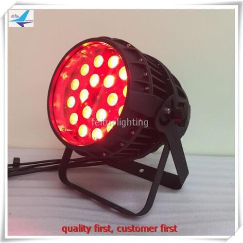 6pcs/lot Super Bright LED Par Light 18x15W RGBWA Motorized zooming Waterproof par light IP65